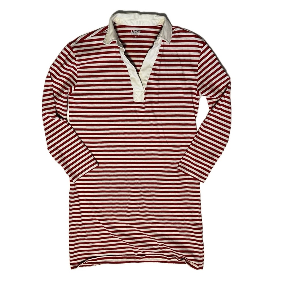 Landsend Striped Shirt Dress